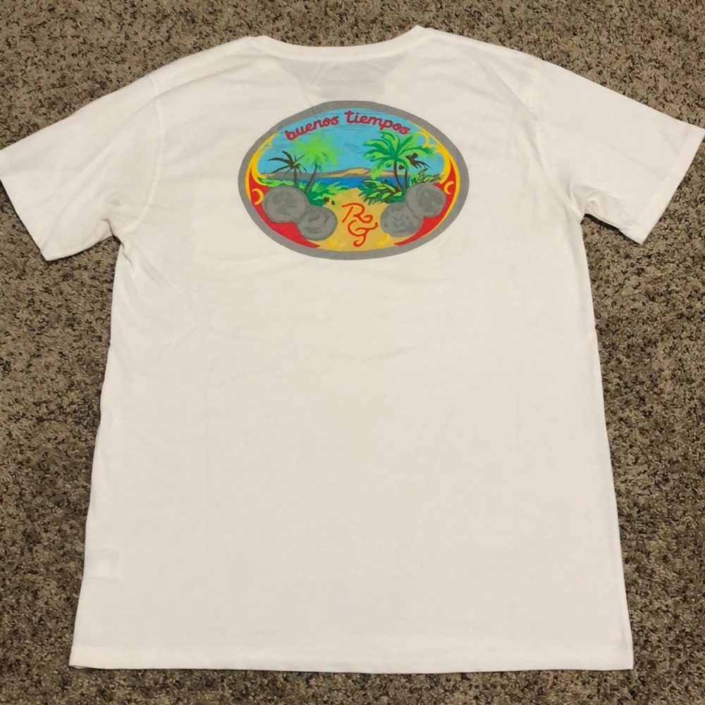Rowdy Gentlemen Pocket T-Shirt Size Large White